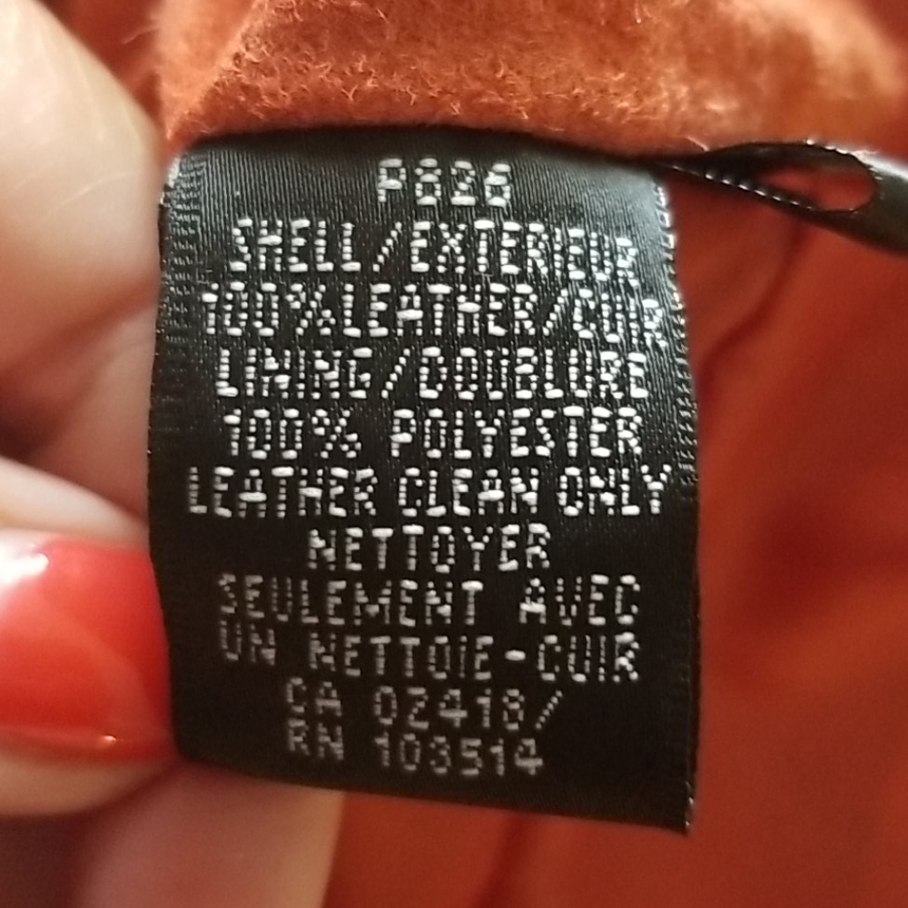 Suede Leather Jacket Two Button Closure. - image 4